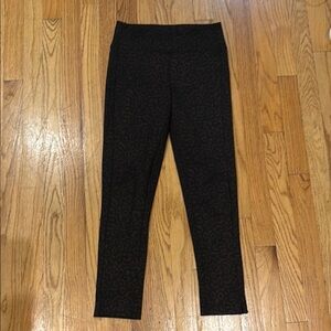 Subtle Leopard Print Skinny Ponte Pants